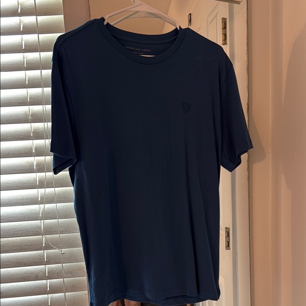 American Eagle Outfitters Men's Blue Tee
